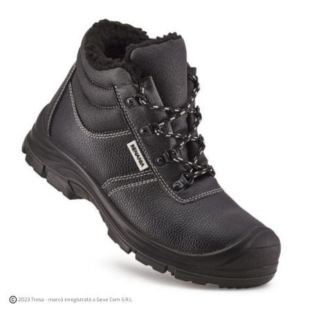 Bocanci - NEW NEVE WINTER CI S3, Bocanci de protecție îmblăniți din piele, bombeu metalic, lamelă antiperforație, fețe hidrofobizate, talpă SRC