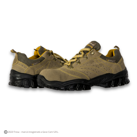 Pantofi - NEW NILO S1P, Pantofi de protecție din piele velur, bombeu metalic, lamela antiperforație, talpă SRC