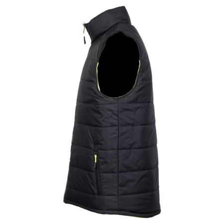 NEW REVERSO, Vestă matlasată reversibilă cu benzi reflectorizante din poliester, căptușeală termică 280 g/mp [7]