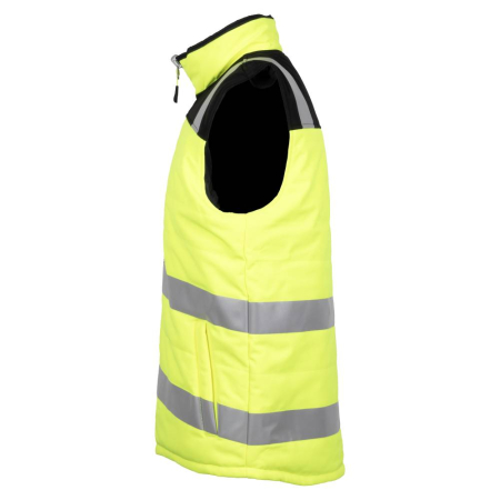 NEW REVERSO, Vestă matlasată reversibilă cu benzi reflectorizante din poliester, căptușeală termică 280 g/mp [3]