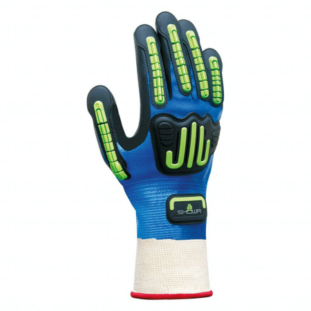 Mănuși Textile Imersate - NITRILE FOAM GRIP IP, Mănuși de protecție mecanică din nailon și poliester, imersate în spumă de nitril, cu protecție la impact