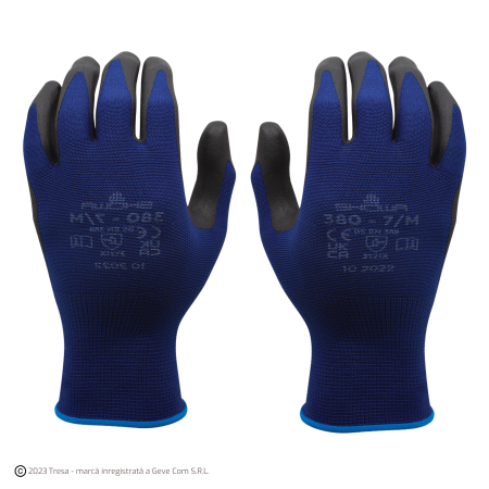 PROTECȚIA MÂINILOR - NITRILE FOAM GRIP, Manusi de protectie din nailon, imersate in spuma de nitril