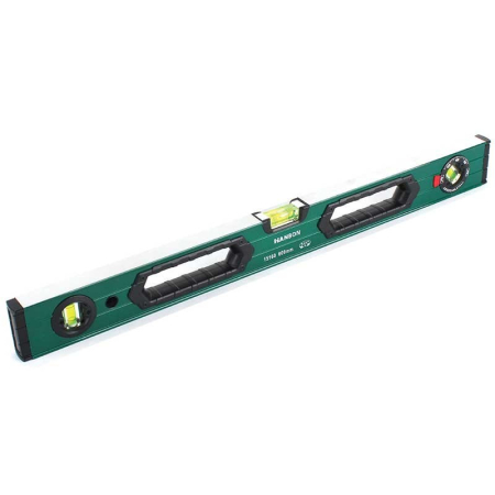 Instrumente de masură și marcaj - Nivelă verde, magnet, 3 bule mânere, 600-1000 mm