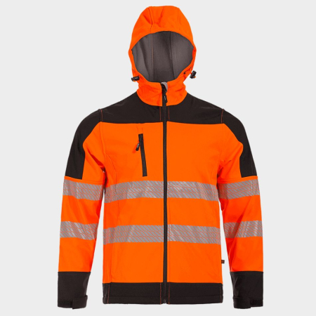 NOBEL PRO 2.0, Jachetă tip Softshell HI-VIS din poliester, 290 g/mp, căptușeală fleece [5]