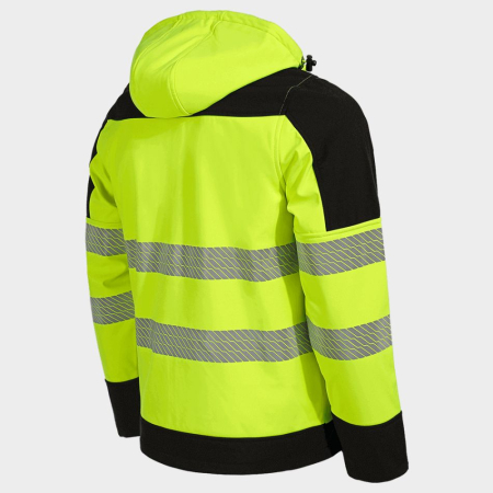 NOBEL PRO 2.0, Jachetă tip Softshell HI-VIS din poliester, 290 g/mp, căptușeală fleece [4]