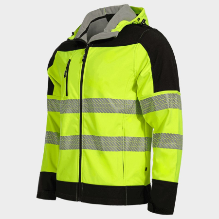 NOBEL PRO 2.0, Jachetă tip Softshell HI-VIS din poliester, 290 g/mp, căptușeală fleece [2]