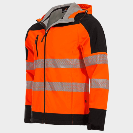 NOBEL PRO 2.0, Jachetă tip Softshell HI-VIS din poliester, 290 g/mp, căptușeală fleece [2]