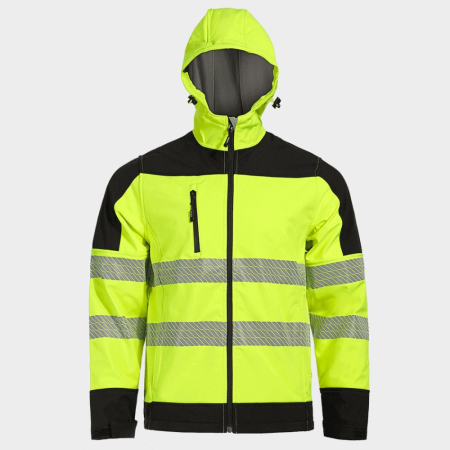 NOBEL PRO 2.0, Jachetă tip Softshell HI-VIS din poliester, 290 g/mp, căptușeală fleece [5]