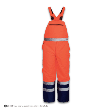 Îmbrăcăminte IMPERMEABILĂ - NORWAY, Pantaloni cu pieptar de iarna din poliester