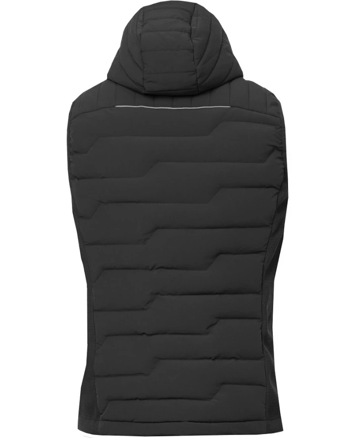 NYPAXX, Vestă de iarnă cu glugă din nylon/spandex, 410 g/mp, umplutură din poliester [7]