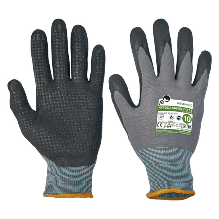 NYROCA MAXIM DOTS, Manusi de protectie din nylon si lycra, imersate in nitril [1]