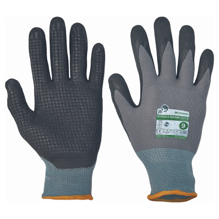 NYROCA MAXIM DOTS, Manusi de protectie din nylon si lycra, imersate in nitril [2]