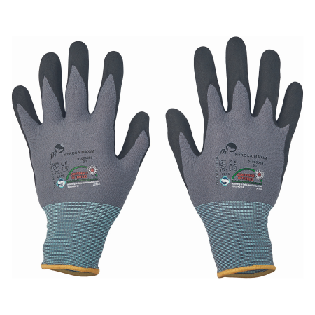 Oferte Speciale - NYROCA MAXIM, Manusi de protectie din nylon, imersate in nitril microporos