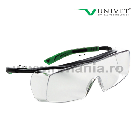 Ochelari de protecție - UNIVET 5X7, Ochelari de protecție cu lentile incolore