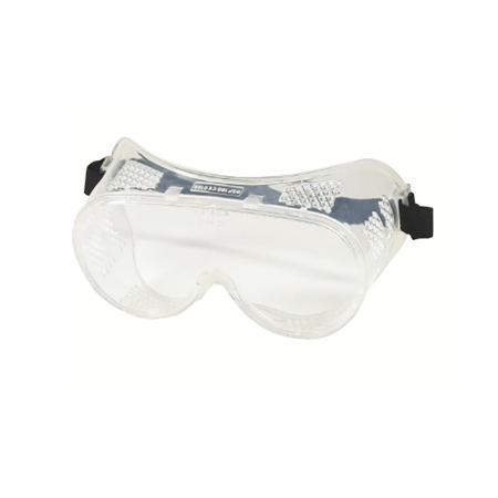 PROTECȚIA OCHILOR - Ochelari de protecție tip goggle cu lentilă incoloră din policarbonat, aerisire directă