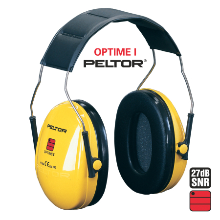 PROTECȚIE AUDITIVĂ - 3M OPTIME I, Antifoane externe cu bandă