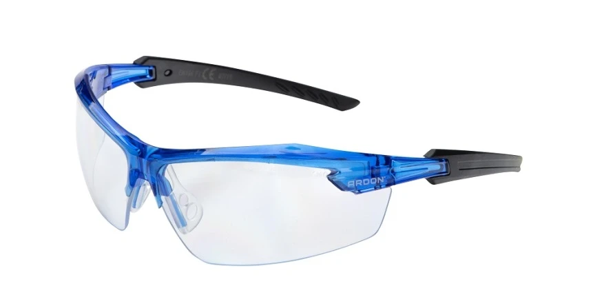 PROTECȚIA OCHILOR - P1, Ochelari de protecție cu lentilă incoloră din policarbonat, filtru UV, tratament anti-aburire, tratament anti-zgâriere