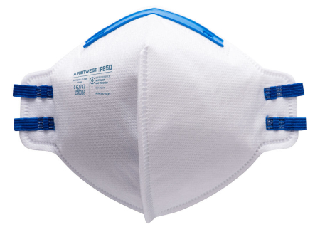 PROTECȚIE RESPIRATORIE - P250, Semi-mască filtrantă FFP2 pliabilă din polipropilenă