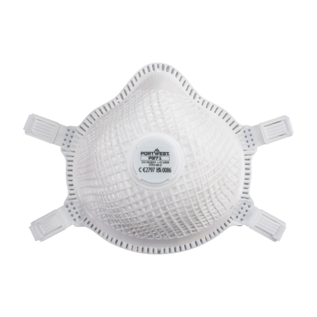 PROTECȚIE RESPIRATORIE - ERGONET P371, Semi-mască filtrantă FFP3 NR cu supapă de expirație, din polipropilenă [set 5 bucăți]