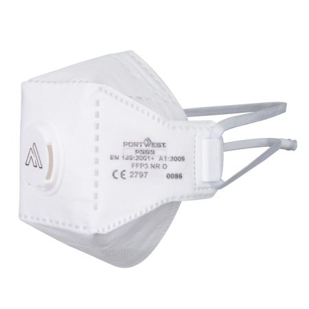 P393, Semi-mască filtrantă FFP3 EAGLE PRO pliabilă cu supapă din polipropilenă [1]