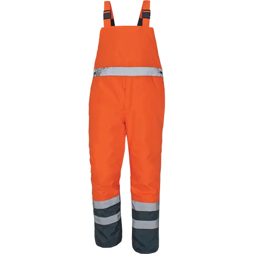 PADSTOW, Pantaloni de iarnă HI-VIS cu pieptar, din poliester Oxford / PU, căptușeală termică [3]