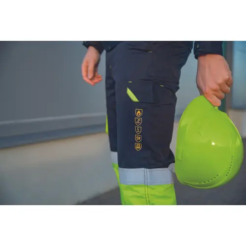 PALLADIO ADVANCED HI-VIS, Cască de protecție, calotă din plastic, suspensie textilă cu fixare în 6 puncte, reglare automată [2]