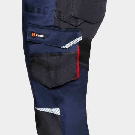 KASTOR STRETCH, Pantaloni cu pieptar din poliester, bumbac și spandex, 250 g/mp [6]