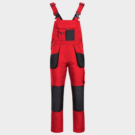 Pantaloni cu pieptar - KASTOR, Salopetă de lucru din bumbac și poliester, 260 g/mp