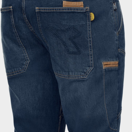DIADORA, Pantaloni de lucru denim cu elastan și genunchiere căptușite [5]