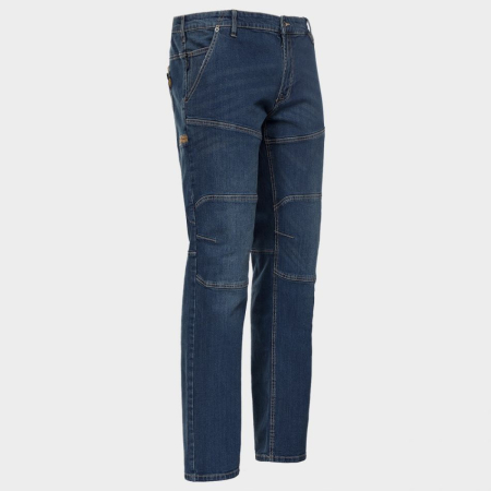 DIADORA, Pantaloni de lucru denim cu elastan și genunchiere căptușite [3]