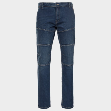 Pantaloni standard - DIADORA, Pantaloni de lucru denim cu elastan și genunchiere căptușite