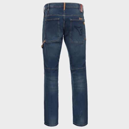 DIADORA, Pantaloni de lucru denim cu elastan și genunchiere căptușite [1]