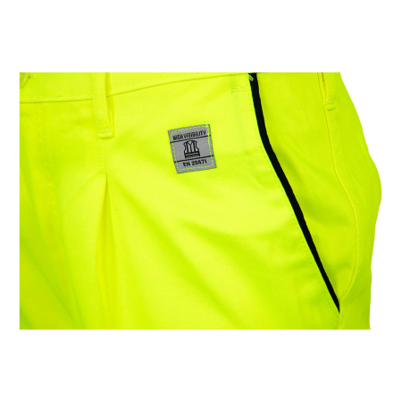 Pantaloni de lucru HI-VIS bicolori în talie din bumbac și fibre sintetice [5]