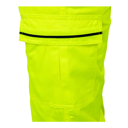 Pantaloni de lucru HI-VIS bicolori în talie din bumbac și fibre sintetice [4]