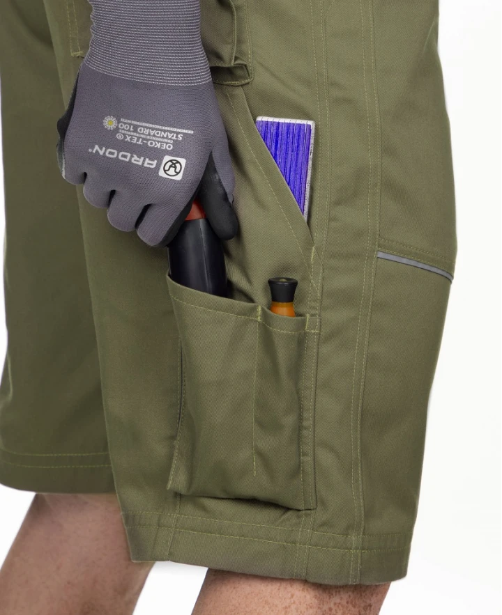 ARDON SUMMER, Pantaloni scurți de lucru din tercot, 65% poliester și 35% bumbac, 200 g/mp [4]