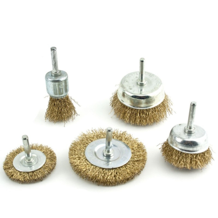 Scule și unelte - Perii sârmă combinate set 5 (2DISC, 2CUPĂ, FRONTALĂ)