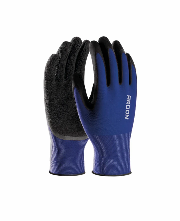 PROTECȚIA MÂINILOR - PETRAX, Mănuși de protecție din poliester elastic, imersate în spumă de latex