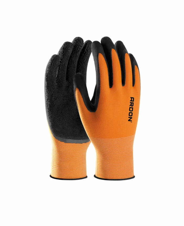 Mănuși Textile Imersate - PETRAX, Mănuși de protecție din poliester elastic, imersate în spumă de latex