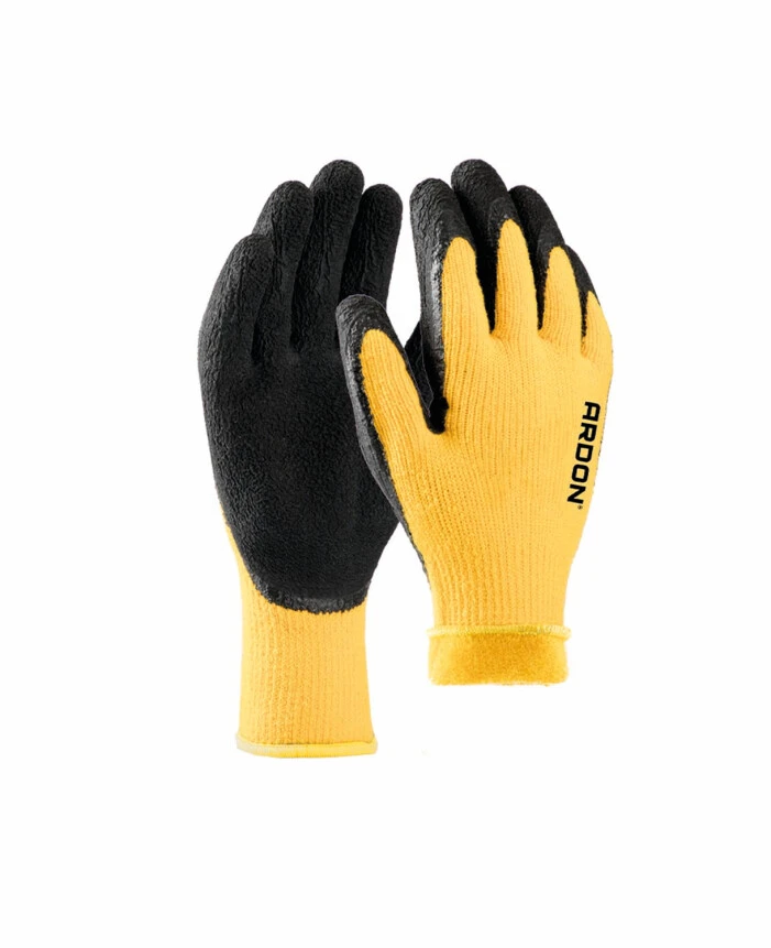 Mănuși de protecție - PETRAX WINTER, Mănuși de iarnă din acril, imersate în spumă de latex pe palmă