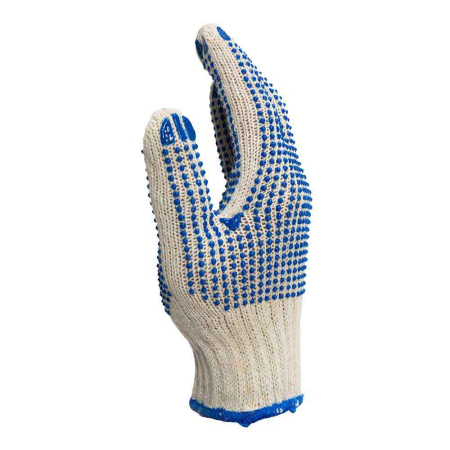 RENANIA PICOU DUBLU, Mănuși de protecție riscuri minime din tricot din fibre mixte cu aplicații din PVC pe ambele fețe [2]