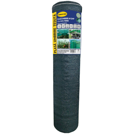 SCULE & MATERIALE - Plasă de umbrire 40 g/mp verde, rolă