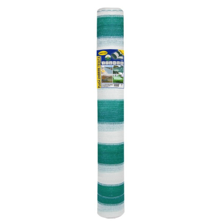 SCULE & MATERIALE - Plasă de umbrire 80 g/mp, 10 M - verde + alb, rolă