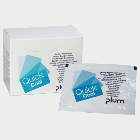 ARTICOLE TEHNICE SI PRIM AJUTOR - PLUM QUICKCOOL BOX, Gel anti-arsuri cu ulei arbore de ceai pentru arsuri minore, cutie 18 plicuri