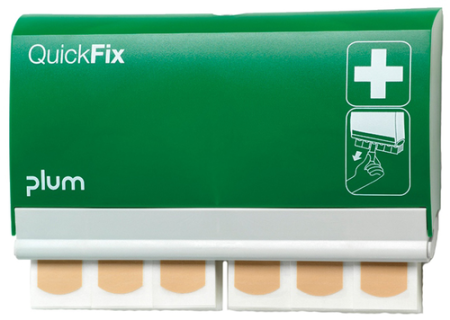 PROTECȚIA MÂINILOR - PLUM QUICKFIX 5501, Dozator de perete cu plasturi adezivi impermeabili [reumplere 2x45 buc.]