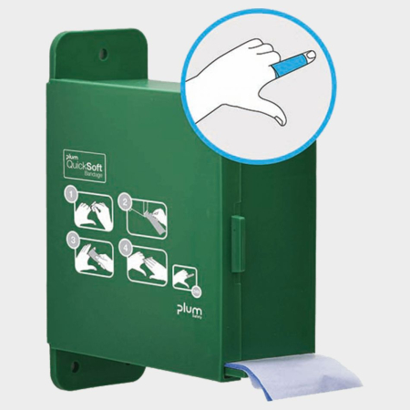 PLUM QUICKSOFT, Dispenser de pansamente cu rolă pentru locuri cu risc de tăieri și abraziuni [2]