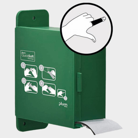 PLUM QUICKSOFT, Dispenser de pansamente cu rolă pentru locuri cu risc de tăieri și abraziuni [3]
