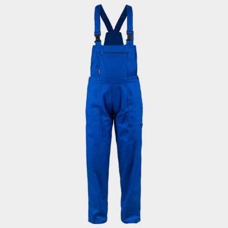 Pantaloni cu pieptar - PLUTON, Pantaloni cu pieptar din bumbac 100%, 240 g/mp