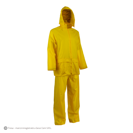 PLUVIO, Costum de protecție impermeabil din poliester acoperit cu PVC, cusături lipite, 200 g/mp [7]