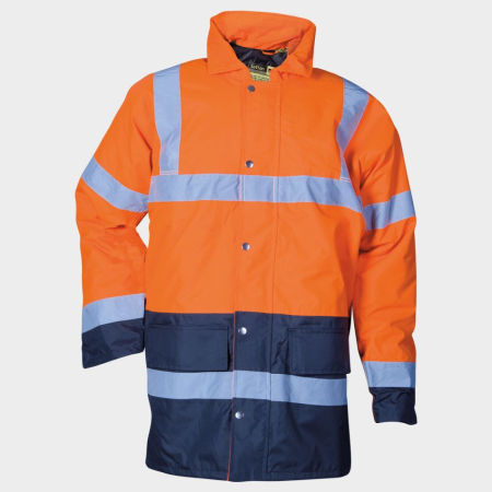 Jachete reflectorizante (HI-VIS) - POLLUX HV, Jachetă reflectorizantă impermeabilă din poliester Oxford 300D