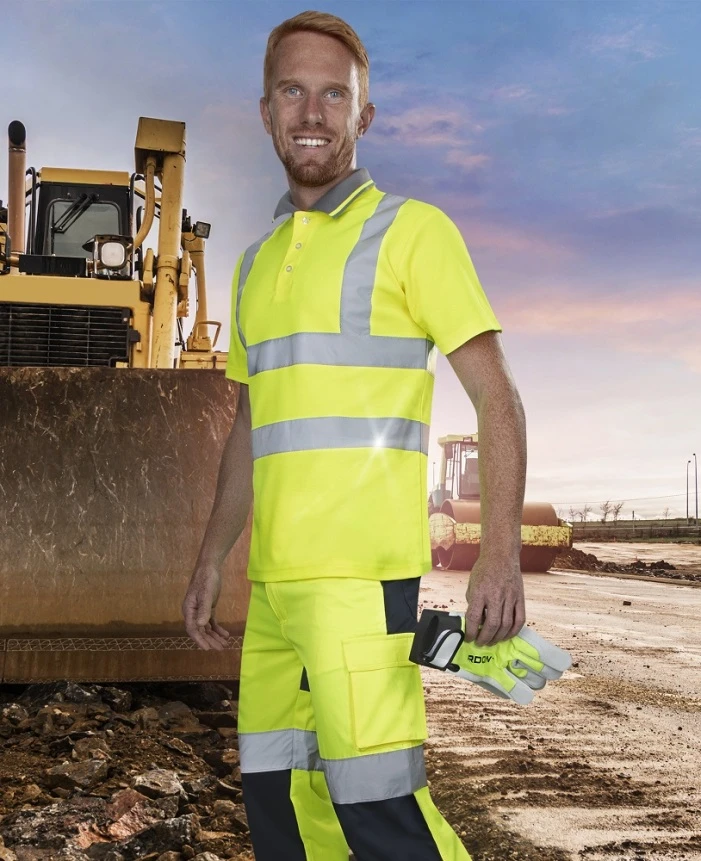 REF201/REF202, Tricou polo HI-VIS din bumbac și poliester, 150 g/mp [1]